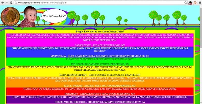 A sample webpage where the use of color is distracting and “out of it”. bad color scheme in webdesign min - Feng Shui Colors: The Science and Psychology Behind It