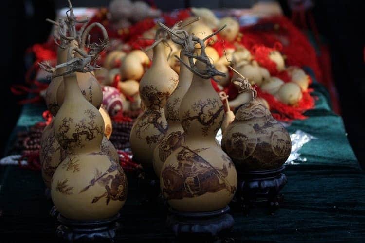 The calabash has the same shape as a gourd and is typically used as a Feng Shui cure. feng shui calabash remedy min - 30 Feng Shui Products & Items: Meaning, Use, and Placement