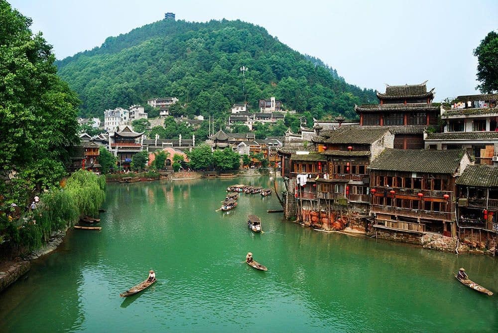 Fenghuang (“Phoenix”) Ancient City in Hunan Province. fenghuang phoenix ancient town hunan china feng shui - Does Using “Authentic” Feng Shui Really Matter?