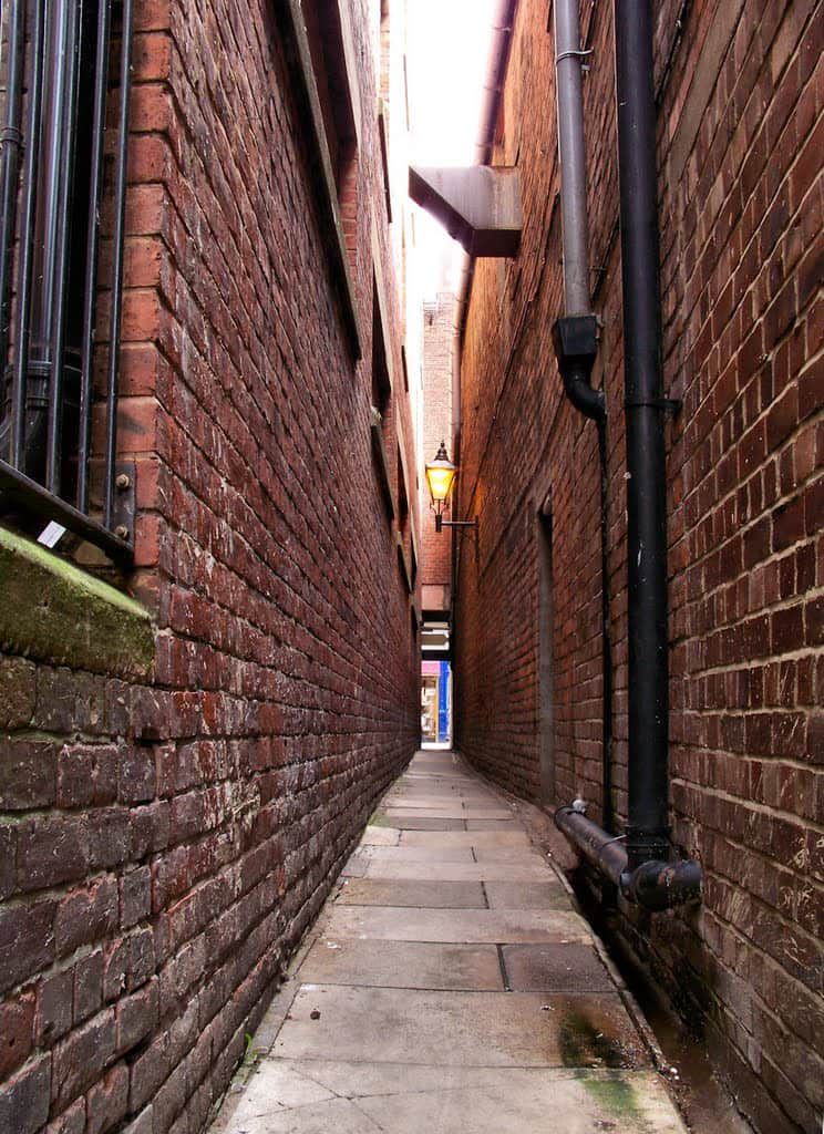 Long Narrow Alley New York 1 744x1024 - A Guide to Feng Shui Bagua Mirrors – Use, Placement & More