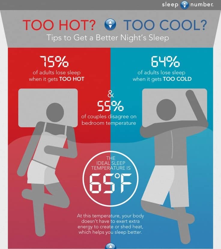 How adults are losing sleep due to temperature, courtesy of sleepnumber.com. To view the full infographic, click here. Sleep Temperature Stats by sleepnumber.com - A Guide to Feng Shui Yin-Yang Theory with 10 Applications Backed by Science