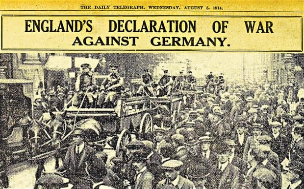 World War 1 started in 1914. Image credit: Telegraph.co.uk world war 1 aug. 1914 - 2016 Predictions by 6 Feng Shui Experts and Why They May Happen